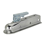 Image of Quick Products Zinc Trigger Style Trailer Coupler 2in Ball 3in Channel 3 500 Lbs.