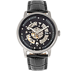 Image of Reign Belfour Automatic Skeleton Leather-Band Watch