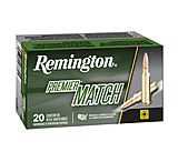 Image of Remington .224 Valkyrie Premier Match 90 Grain Boat Tail Hollow Point Brass Cased Centerfire Rifle Ammunition