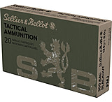 Image of Sellier &amp; Bellot 300 Blackout 124 Grain Full Metal Jacket Rifle Ammunition