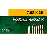 Image of Sellier &amp; Bellot 7.62x39mm 124 Grain Full Metal Jacket (FMJ) Brass Cased Rifle Ammunition
