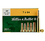 Sellier &amp; Bellot 7x64 139 Grain Soft Point Rifle Ammo, 20 Rounds, SB764A