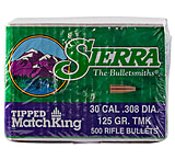Image of Sierra .30 Caliber 125 Grain Tipped MatchKing 500 Rifle Bullets