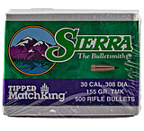 Image of Sierra .30 Caliber 155 Grain Tipped MatchKing 500 Rifle Bullets