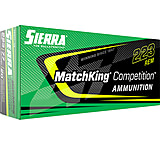 Image of Sierra MatchKing .223 Remington 77 Grain Hollow Point Boat Tail Brass Cased Rifle Ammunition