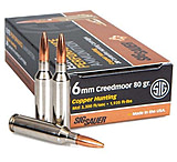Image of SIG SAUER SIG Hunting Rifle Ammunition 6mm Creedmoor 80 grain Hunting Tipped Brass Cased Centerfire Rifle Ammunition