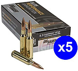 Image of SIG SAUER SIG Match Grade Rifle Ammunition 6.5 Creedmoor 140 grain Open Tip Match Brass Cased Centerfire Rifle Ammunition