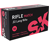 Image of SK Rifle Match .22 Long Rifle 40 grain Lead Round Nose Brass Cased Rimfire Ammunition