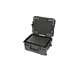 Image of SKB Cases 2U iSeries Wireless Mic Fly Rack with Wheels, 24.5in x 19.37in x 12.22in