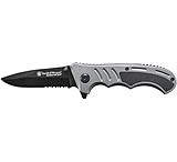 Image of Smith and Wesson Liner Lock Serrated Folding Knife