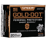 Image of Speer Gold Dot .40 S&amp;W 180 Grain Gold Dot Hollow Point Short Barrel Centerfire Pistol Ammunition