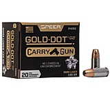 Image of Speer Gold Dot 9 mm Luger 135 Grain Gold Dot Hollow Point Centerfire Pistol Ammunition