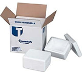 Image of Tegrant Thermosafe ThermoSafe Thick and Thin Wall Insulated Shippers, Expanded Polystyrene, ThermoSafe Brands 346UPS Thin Wall, Assembled Foam Unit In Corrugated Carton, Case of 6