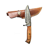 Image of Titan Damascus Knife/Titan/Camp/Hunting Knife/ Rose Wood Handle TD-174