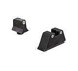 Image of Trijicon Night Sight Suppressor Set, White Front/White Rear with Green front Lamp and Yellow Rear Lamps