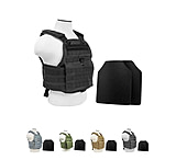 Image of Vism Plate Carrier Vest w/2 10x12in Level IIIA Shooters Cut Hard Ballistic Panels