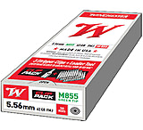 Image of Winchester M855 w/Stripper Clips 5.56x45mm NATO 62 Grain Full Metal Jacket Brass Cased Rifle Ammunition