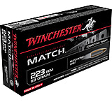 Image of Winchester Competition Match .223 Remington 69 Grain Boat Tail Hollow Point Brass Cased Centerfire Rifle Ammunition