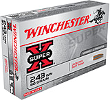 Image of Winchester SUPER-X RIFLE .243 Winchester 80 grain Jacketed Soft Point Brass Cased Centerfire Rifle Ammunition