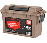 Image of Winchester USA WHITE BOX 5.56x45mm 55 Grain Full Metal Jacket Brass Rifle Ammunition