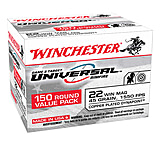 Winchester USA WHITE BOX 22 MAG 45 Grain Plated Hollow Point Brass Ammunition