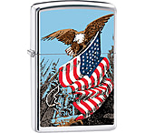 Image of Zippo Eagle with Flag Lighter