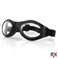 Bobster BA001A Bugeye Goggle Black Frame Amber Lens