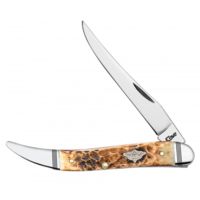 Case Burnt Amber Bone Standard Jig Medium Texas Toothpick