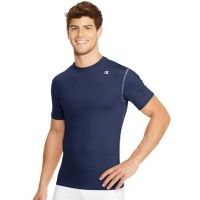 Champion Men's Double Dry Compression T-Shirt Long-Sleeve Athletic Baselayer Tee 