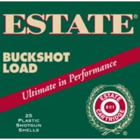 Estate HV12BK25 Hunting Loads Buckshot 12 Gauge 2.75" 9 Pellets Buck Shot 25