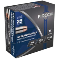 Fiocchi Hyperformance Defense .40S&W 155 Grain XTPHP Brass Pistol Ammunition