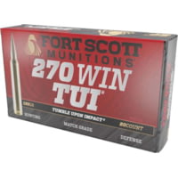 Fort Scott Munitions .270 Winchester 130 grain Solid Copper Brass Cased Rifle Ammunition