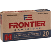 Hornady Frontier 5.56x45mm NATO 62 Grain Full Metal Jacket Centerfire Rifle Ammunition