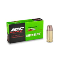 ICC Ammo Green Elite .380 ACP 75 Grain Frangible Flat Point Brass Pistol Ammunition