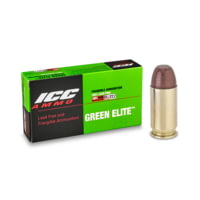 ICC Ammo Green Elite .45 ACP 155 Grain Frangible Flat Point Brass Pistol Ammunition w/ LF primer