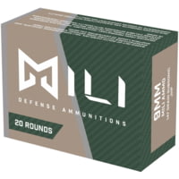 Mili Ammunitions 9mm Luger 147 Grain Jacketed Hollow Point Subsonic Brass Cased Pistol Ammunition