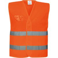 Orange Small/Medium Portwest UC494ORRS/M Regular Fit Hi-Vis Mesh Vest 