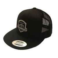 Steiner Logo Hat, Black Flat Bill 718