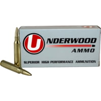 Underwood Ammo .308 Winchester 175 Grain Solid Monolithic Hollow Point Nickel Plated Brass Cased Rifle Ammunition