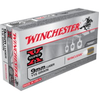 Winchester Super-X Handgun 9 mm Luger 115 grain WinClean Enclosed Base ...