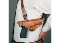 DeSantis Left Hand Tan New York Undercover Shoulder Holster w/ Double Mag Pouch DeSantis Left Hand Tan New York Undercover Shoulder Holster w/ Double Mag Pouch