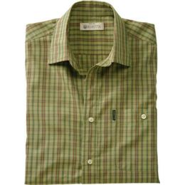 mens brown short sleeve dress shirt