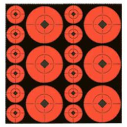 Birchwood Casey Self Adhesive Targets Spots 2/" Round 90 targets 33902 Bright Red