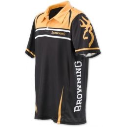 Browning Team Polo Shirt Gld Blk L 3010527303 1 Out Of 4 Models Browning Team Polo Shirt Gld Blk L