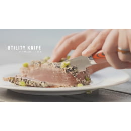  BUBBA Kitchen Series 6 Utility Knife perfect for mincing, and  cutting through small vegetables, meats and herbs. : Home & Kitchen