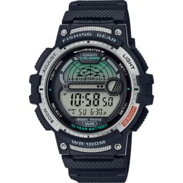 how to set analog time on casio fishing gear watch