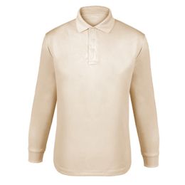 womens tan polo shirt