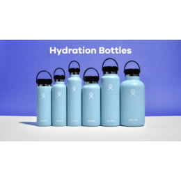 BRF Engraved Hydro Flask 32oz Wide Mouth Bottle - Blue Ribbon Flies