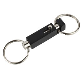 Key-Bak Quick Release Pull Apart Key Chain Accessory with 2 Split Rings