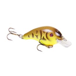 Strike King Crankbait SquareBill MAGNUM HCKVDS4.0-535 Black Back Chartreuse Lure
